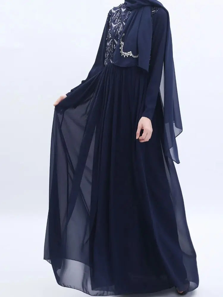 Ramadan African Dresses For Women Abaya Dubai Kebaya Muslim Kaftan Dress by Cralom