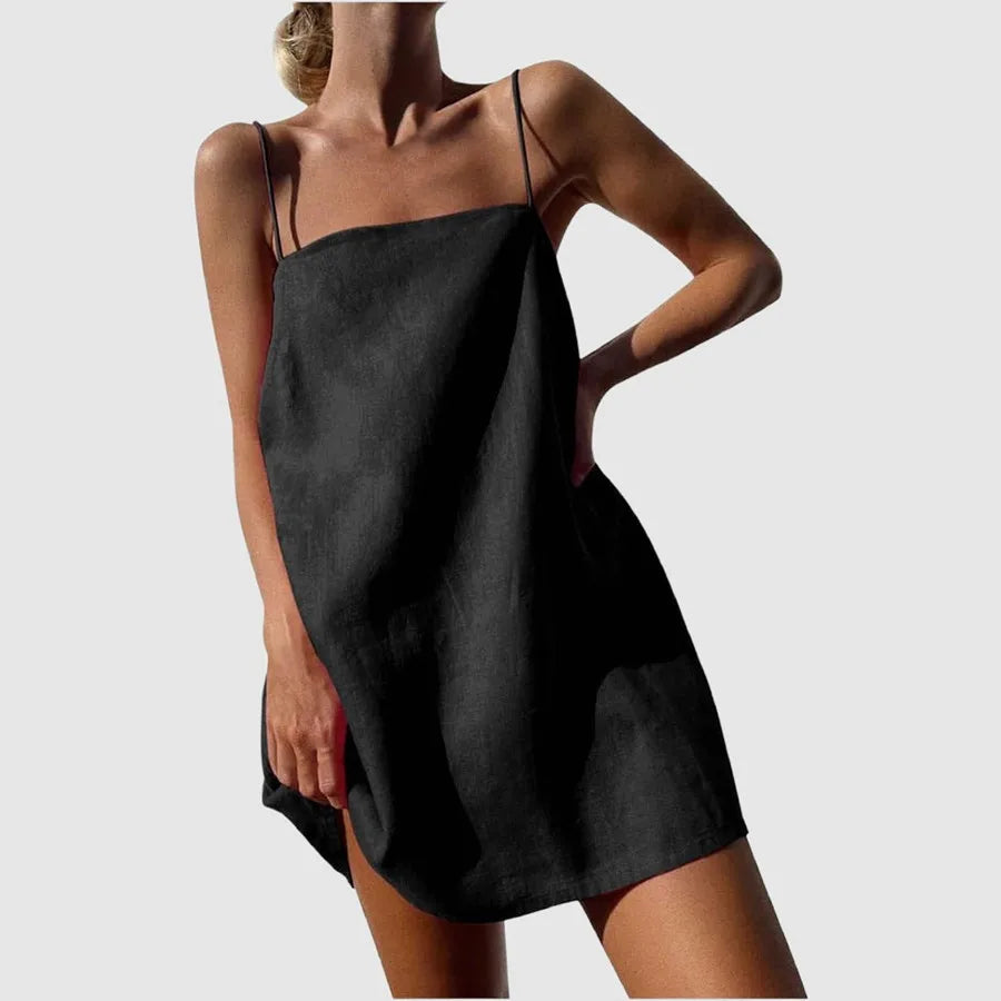 Cralom Women's Cotton Leprosy Suspender Dress for Spring & Summer 2025