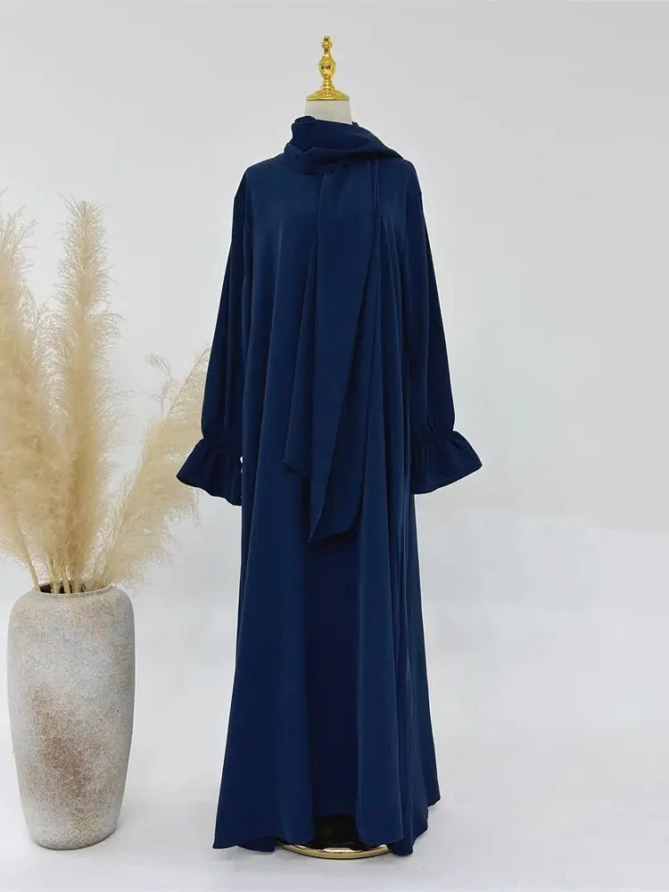 Ramadan Modest Abaya Dress for Women by Cralom - Eid Kaftan Robe Muslim Fashion