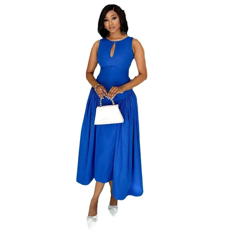 Cralom Summer Sleeveless Tank Top Dress