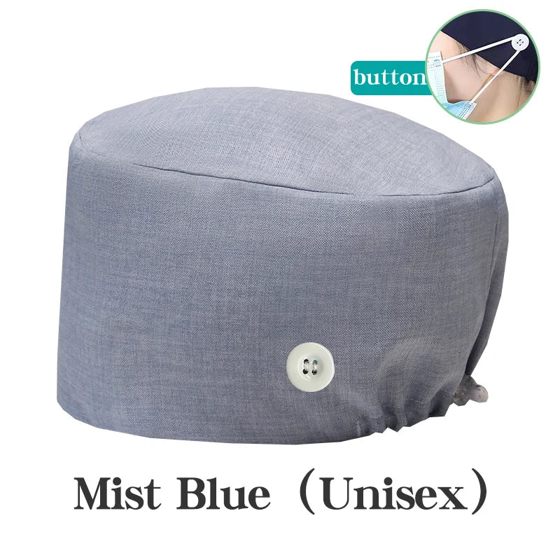 Cralom Solid Color Scrub Hat for Medical Professionals and Pet Groomers