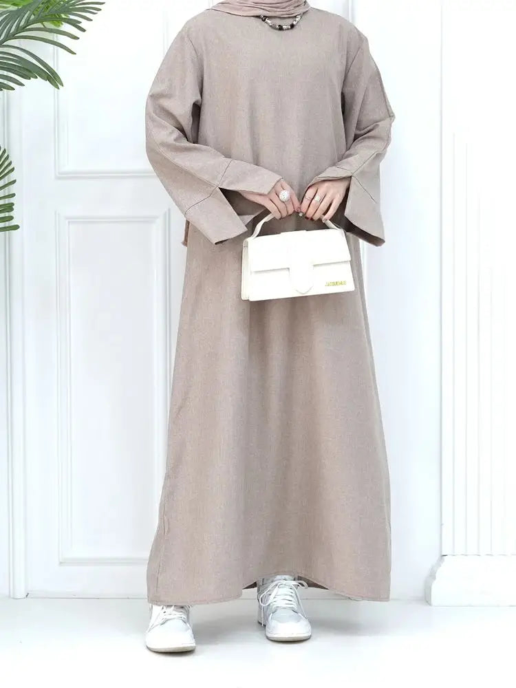 Ramadan Eid Abaya Dress for Women by Cralom - Modest Muslim Kaftan Robe