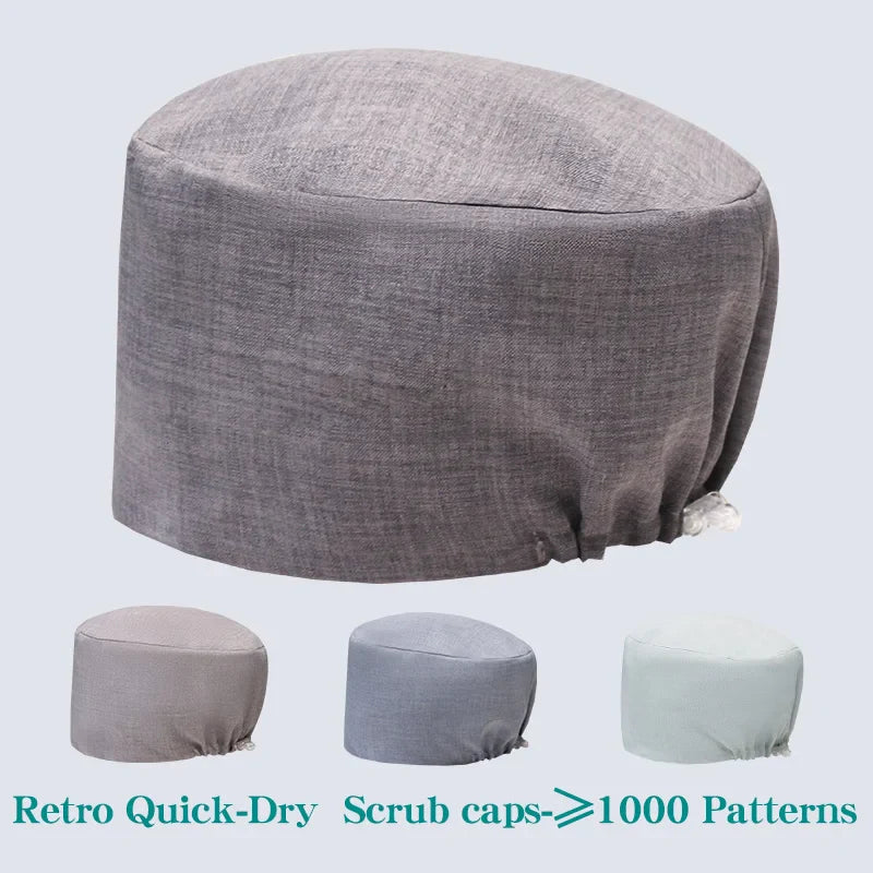 Cralom Solid Color Scrub Hat for Medical Professionals and Pet Groomers