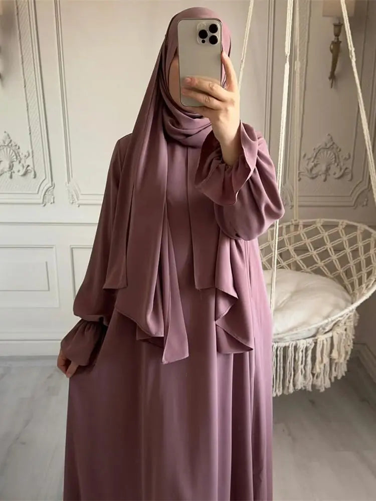Ramadan Modest Abaya Dress for Women by Cralom - Eid Kaftan Robe Muslim Fashion