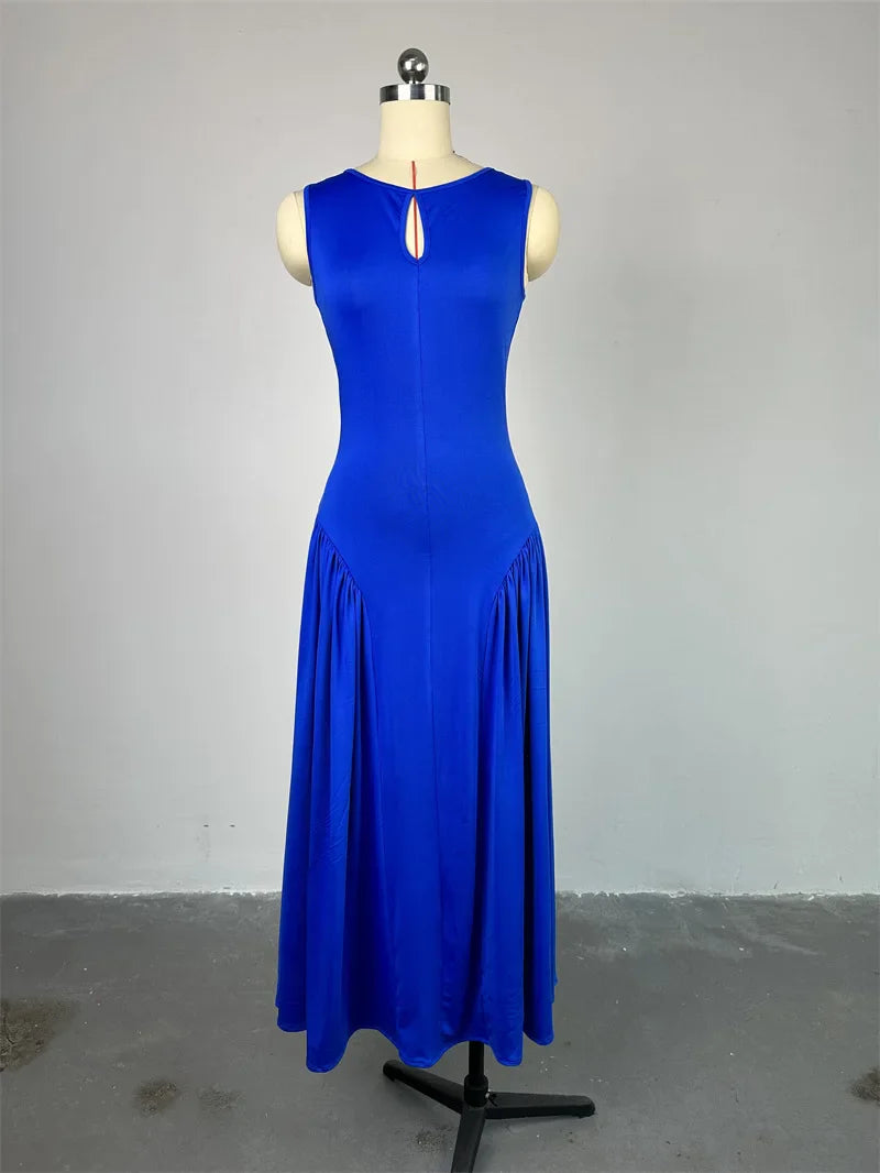 Cralom Summer Sleeveless Tank Top Dress