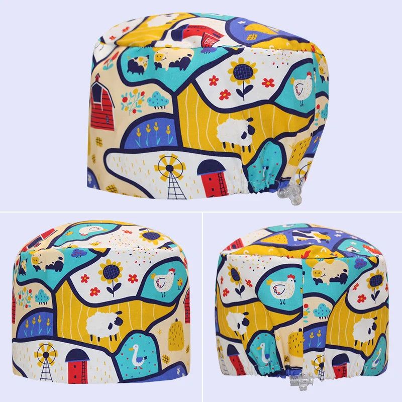 Cralom Long Hair Nurse Cap | Dental Clinic & Surgical Scrubs
