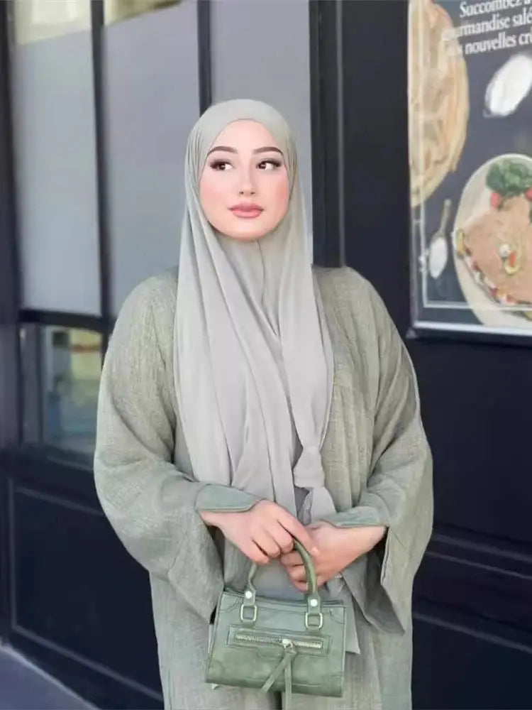 Ramadan Eid Abaya Dress for Women by Cralom - Modest Muslim Kaftan Robe