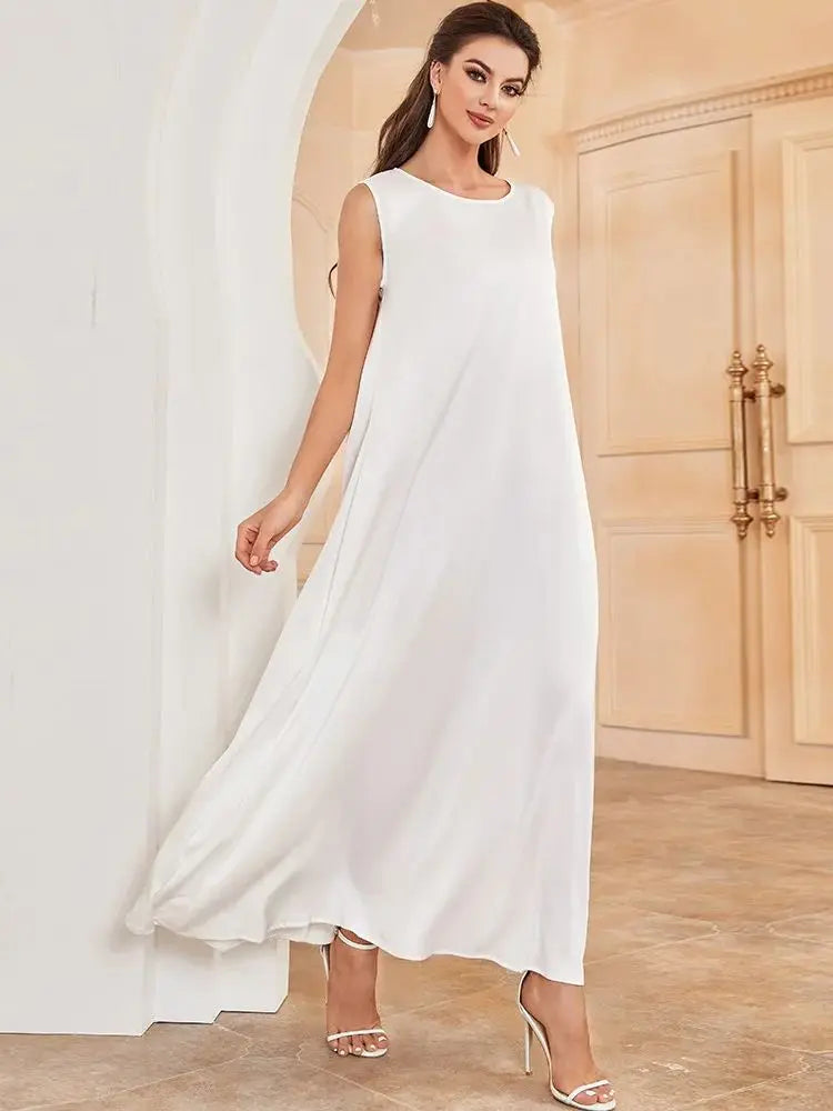 Ramadan Eid Turkish Abaya by Cralom - Modest Muslim Dress for Women