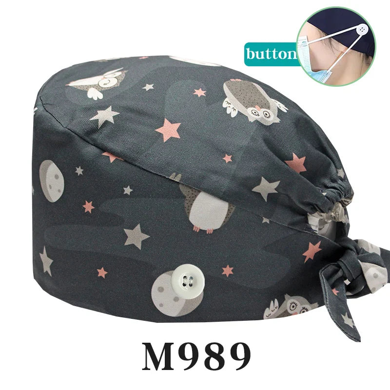 Cralom Starry Sky Healthcare Scrub Cap