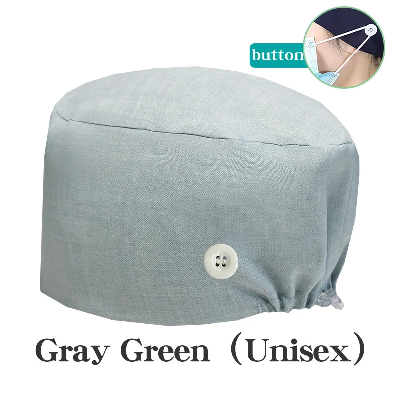 Cralom Solid Color Scrub Hat for Medical Professionals and Pet Groomers