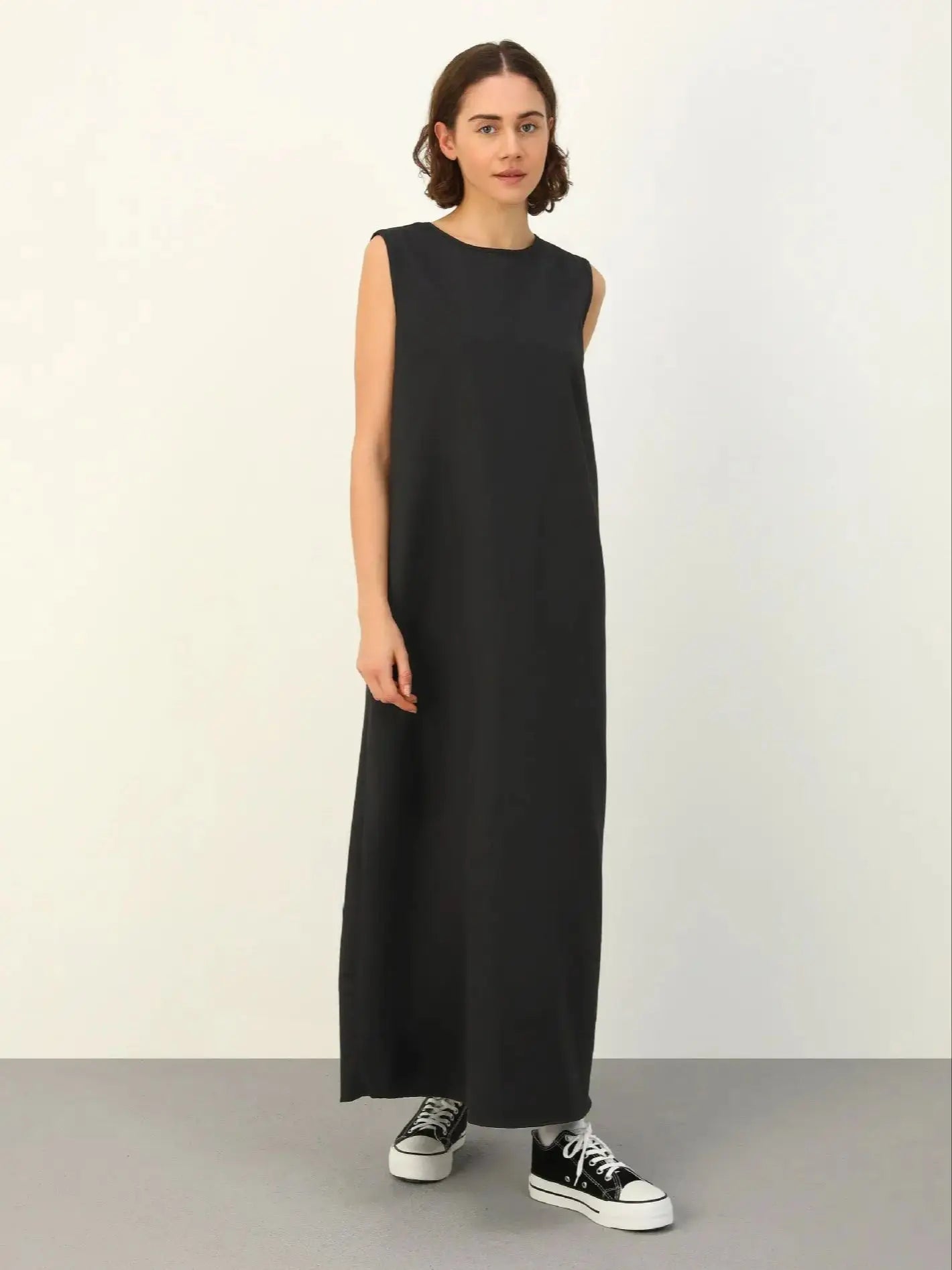 Sleeveless Dubai Abaya Dress Modest Islamic Women's Clothing by Cralom