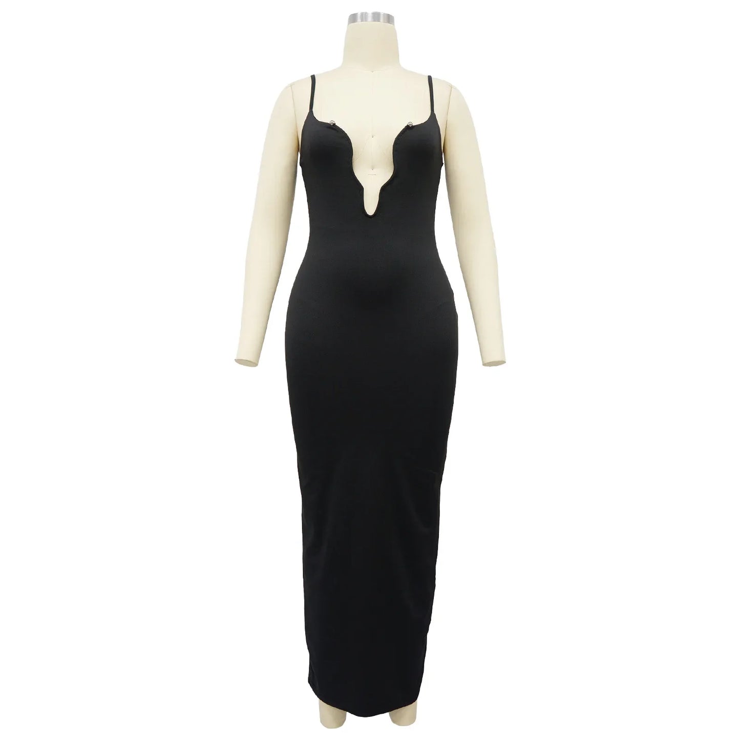 Cralom Summer 2025 Irregular Wave Suspender Dress