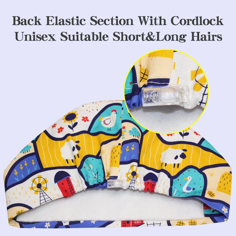 Cralom Long Hair Nurse Cap | Dental Clinic & Surgical Scrubs