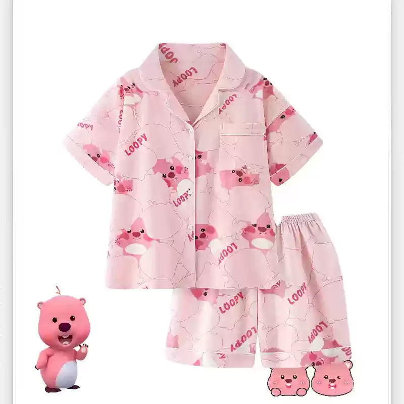 Cralom Loopy Pure Cotton Ruby Short Sleeve Sleepwear for Women