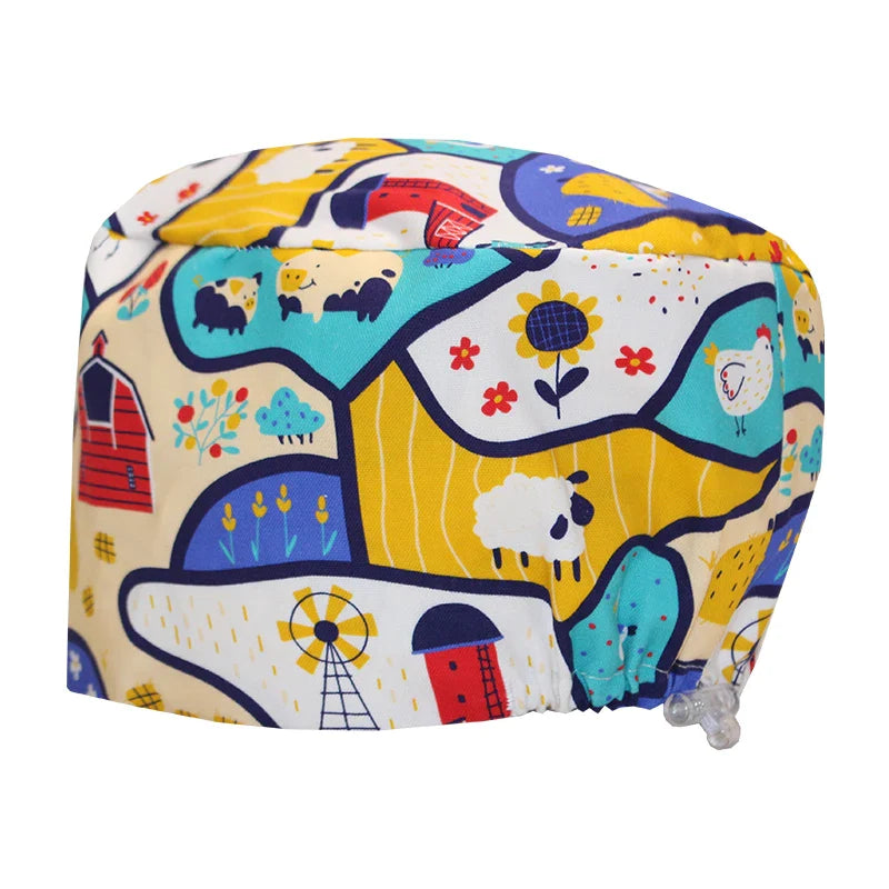 Cralom Long Hair Nurse Cap | Dental Clinic & Surgical Scrubs