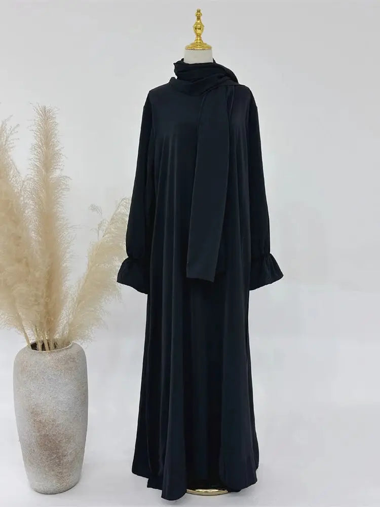 Ramadan Modest Abaya Dress for Women by Cralom - Eid Kaftan Robe Muslim Fashion