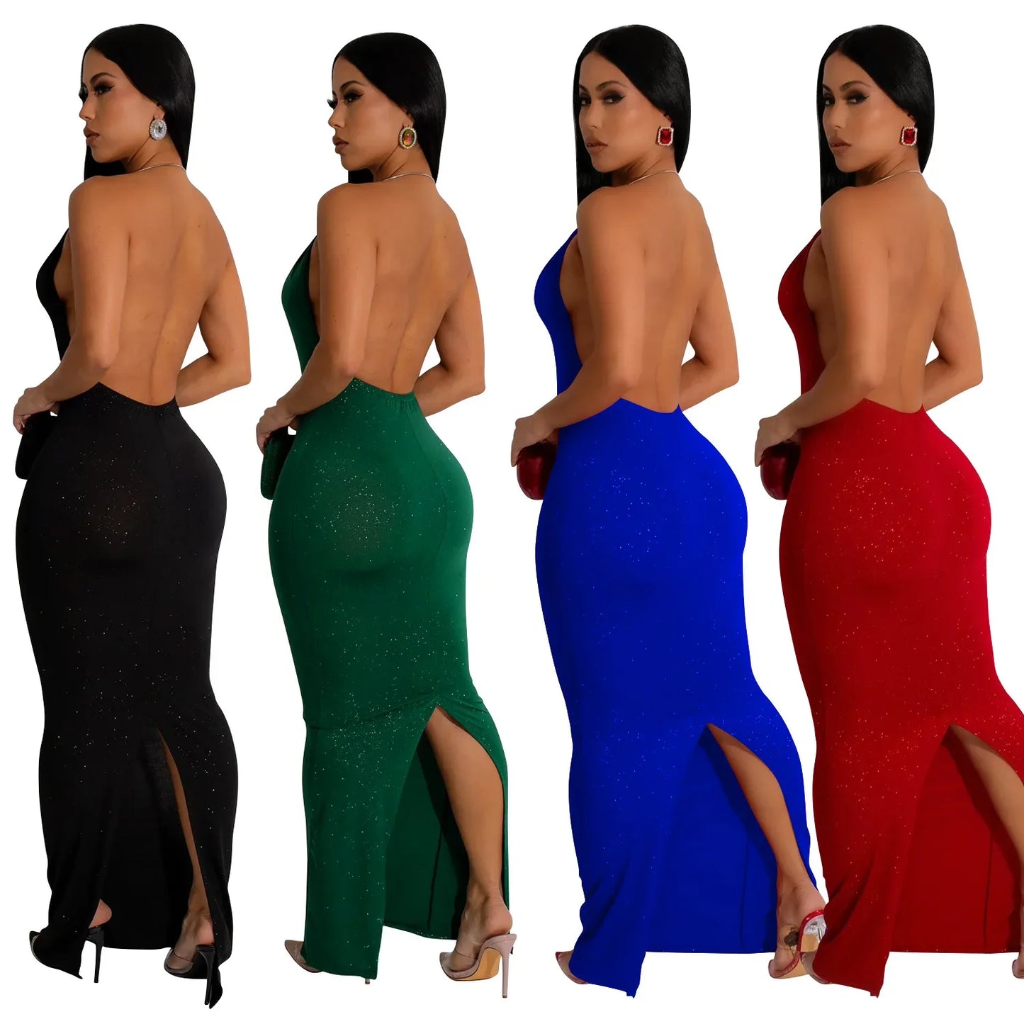 Cralom Backless Sleeveless Long Skirt Dress - Summer 2025