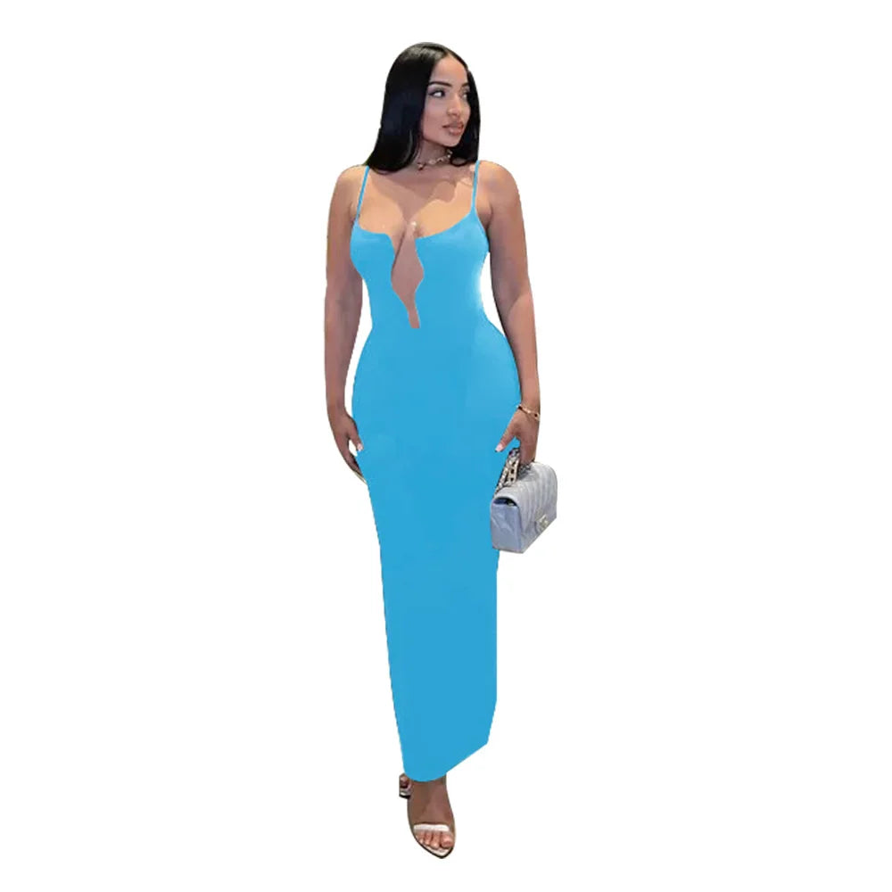 Cralom Summer 2025 Irregular Wave Suspender Dress