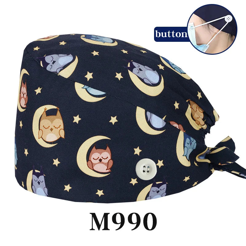 Cralom Starry Sky Healthcare Scrub Cap