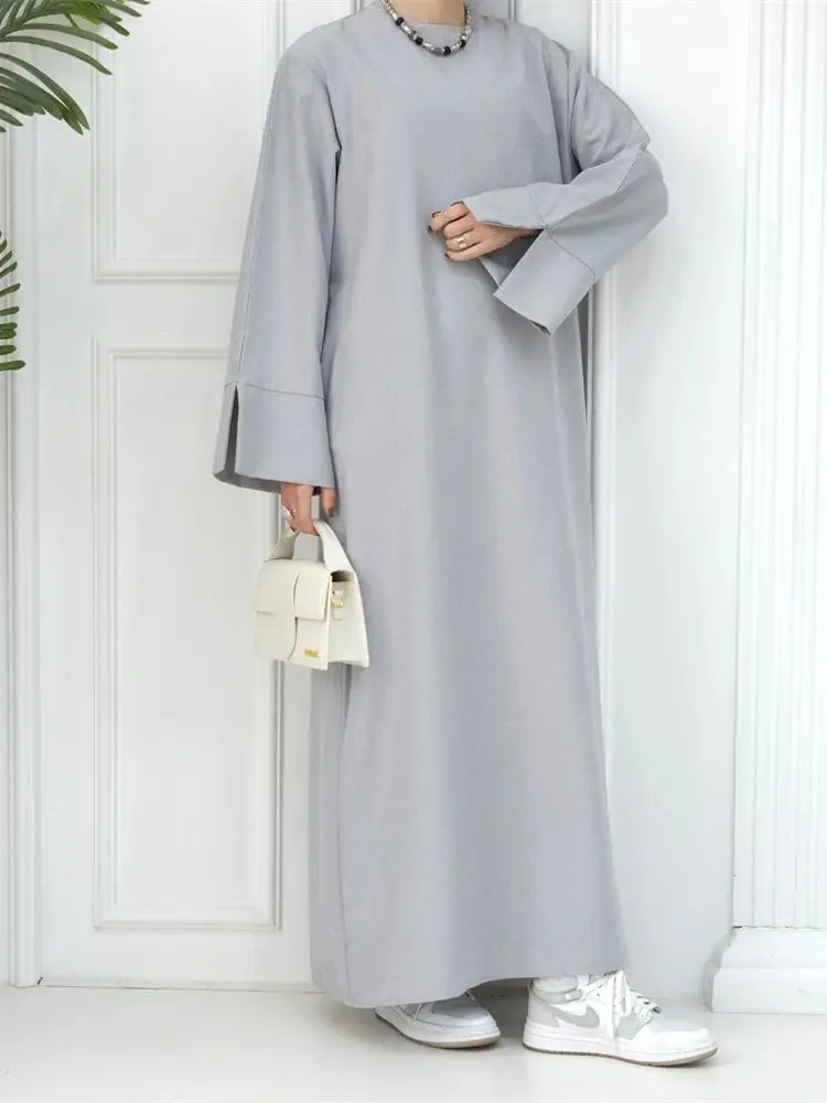 Ramadan Eid Abaya Dress for Women by Cralom - Modest Muslim Kaftan Robe