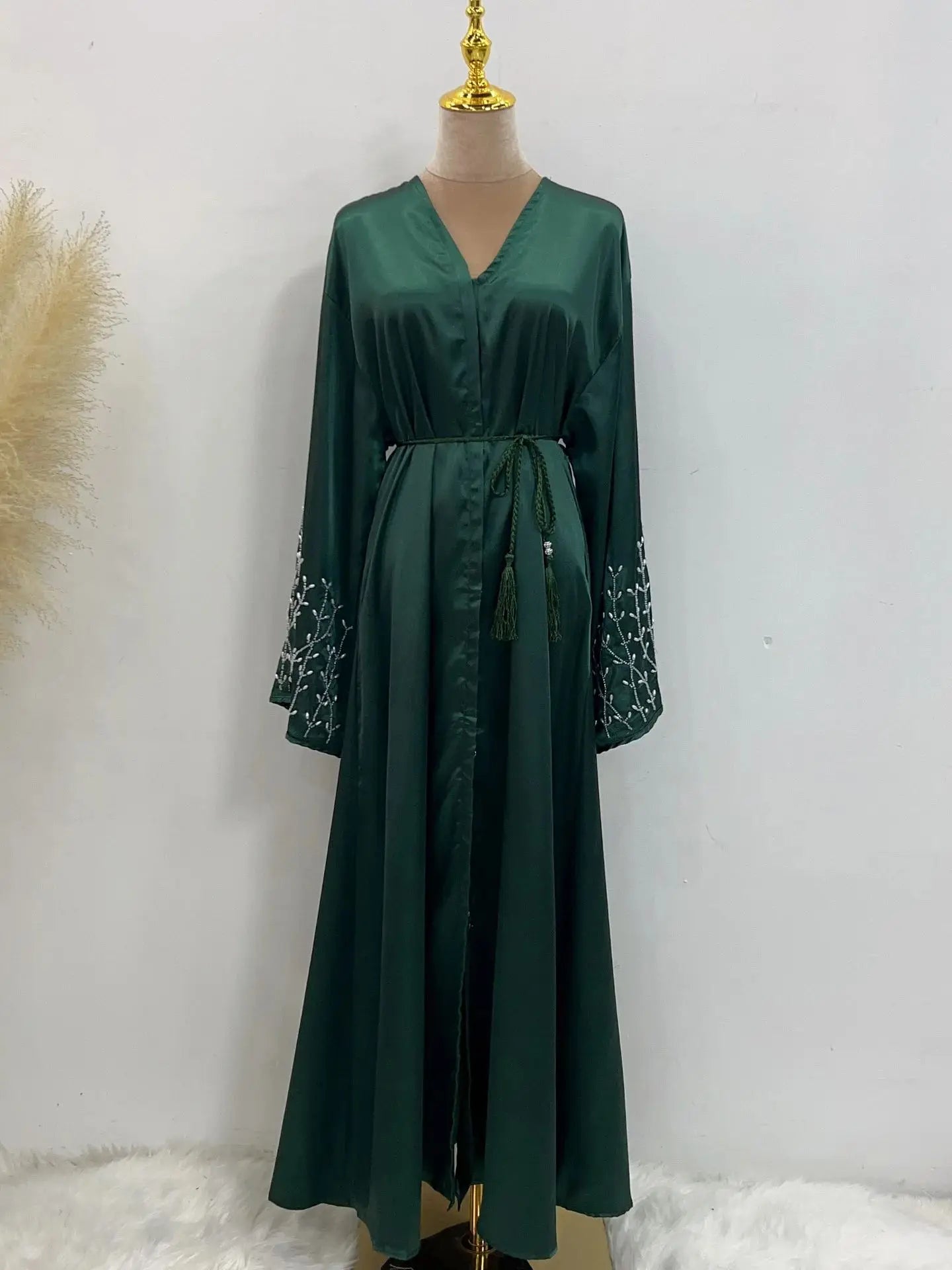 Luxury Ramadan Open Abaya by Cralom - Modest Muslim Dresses for Women