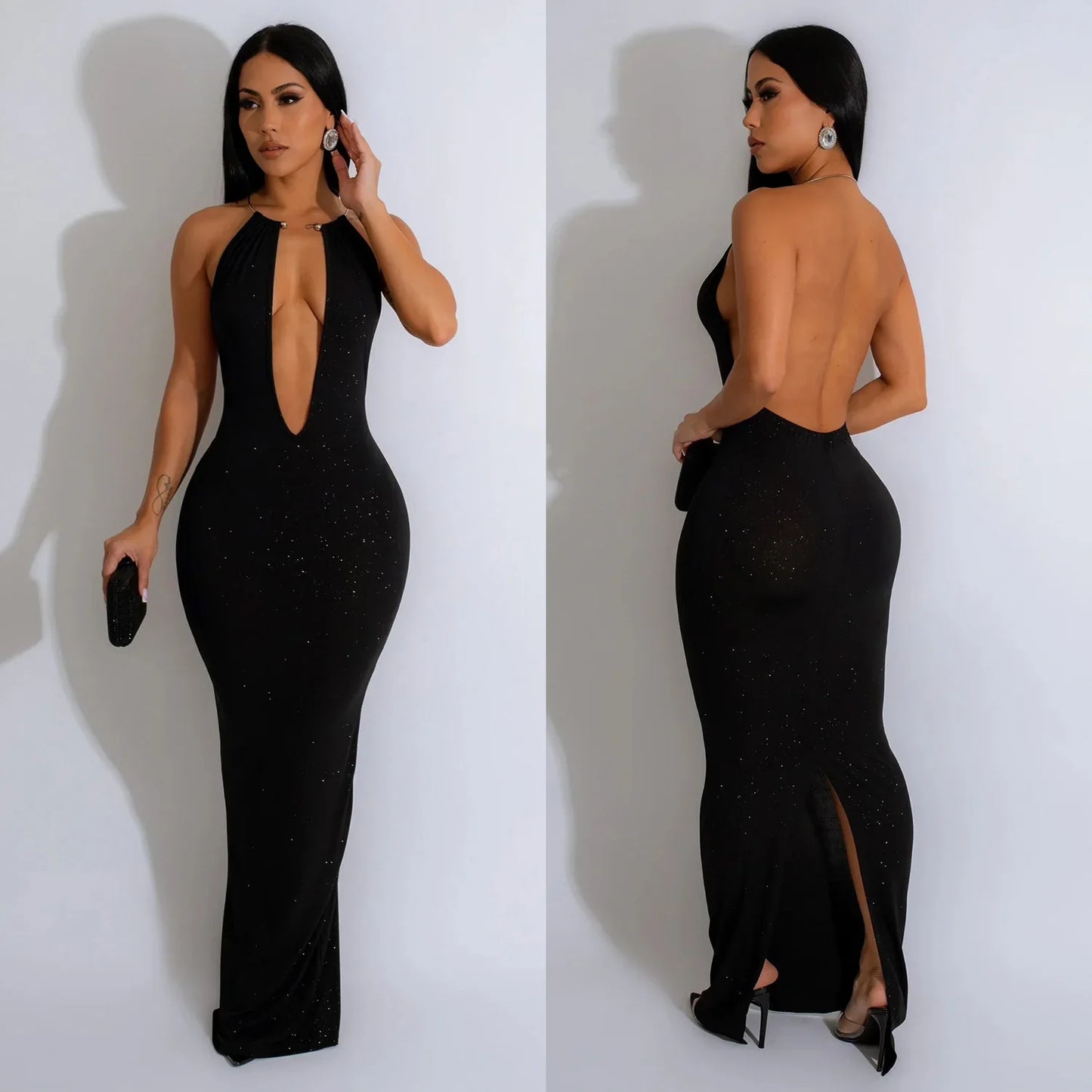 Cralom Backless Sleeveless Long Skirt Dress - Summer 2025