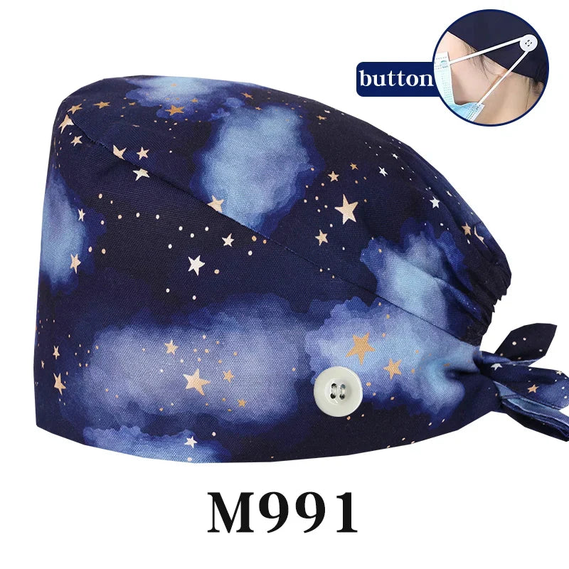 Cralom Starry Sky Healthcare Scrub Cap