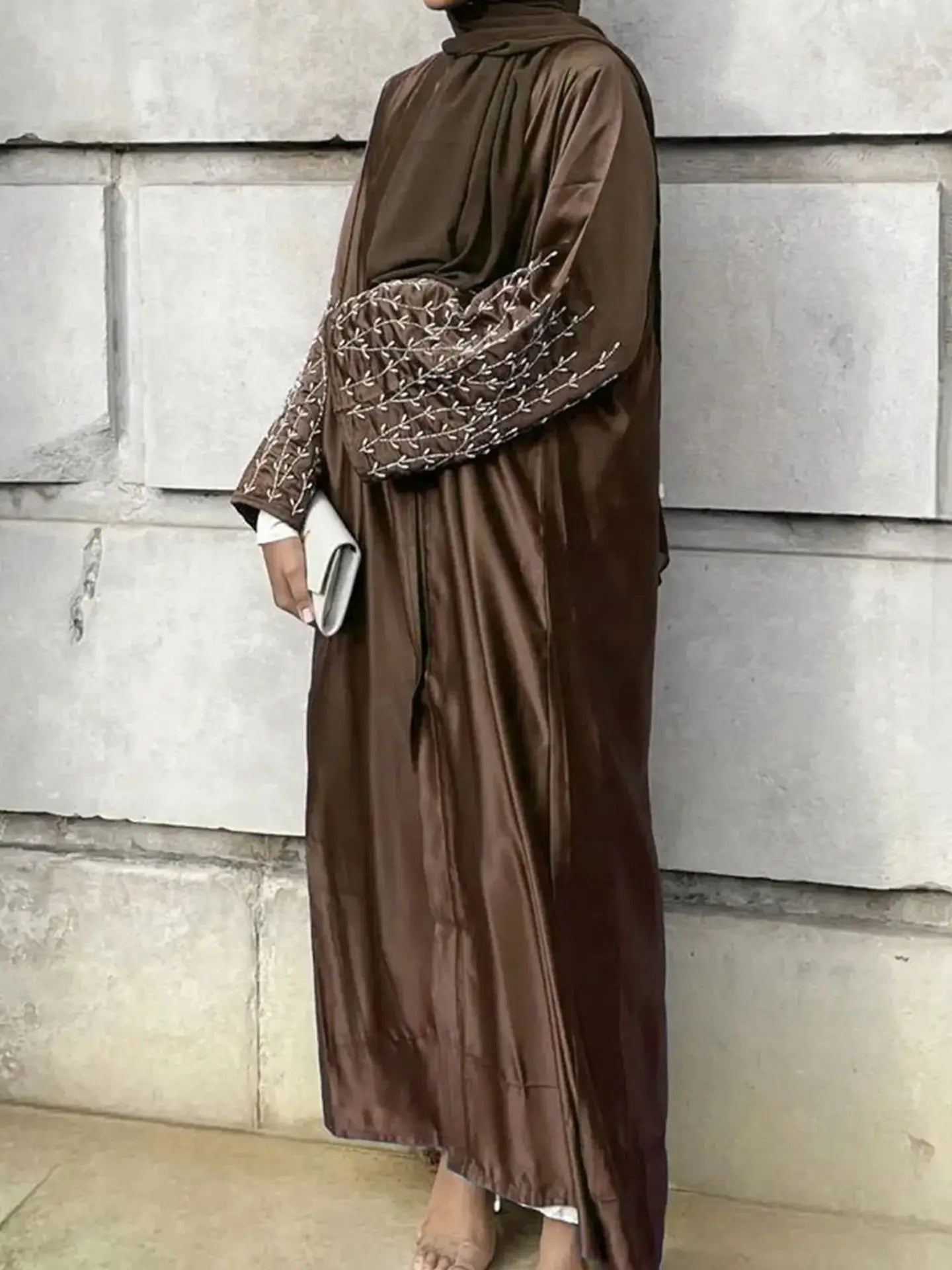 Luxury Ramadan Open Abaya by Cralom - Modest Muslim Dresses for Women