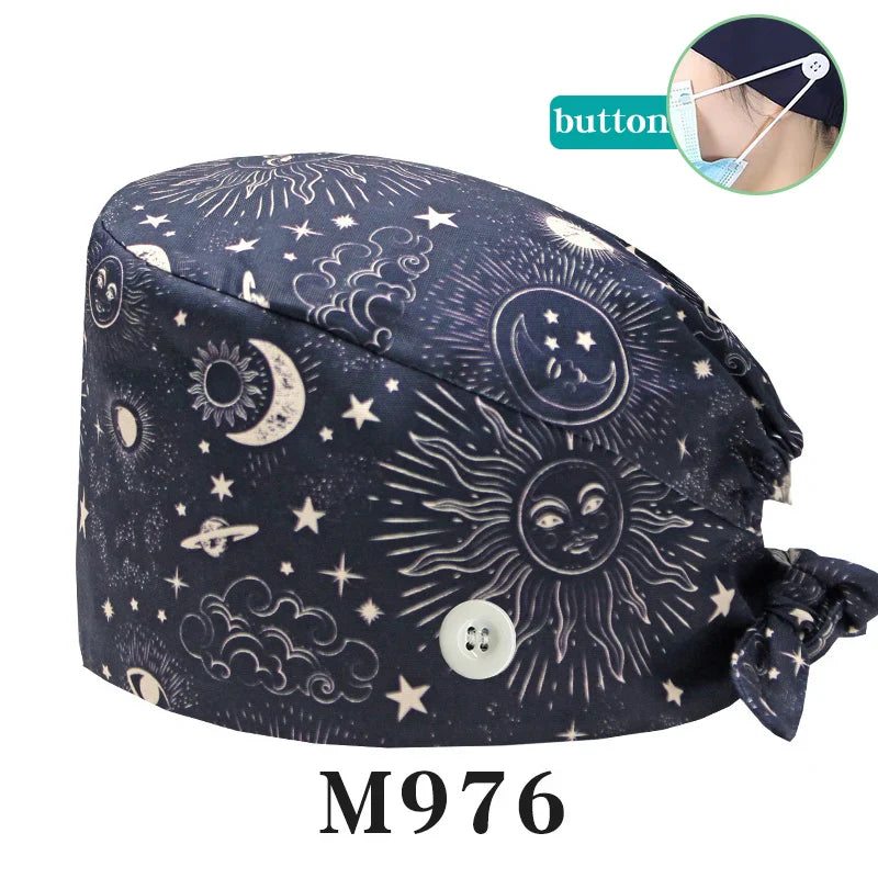 Cralom Starry Sky Healthcare Scrub Cap