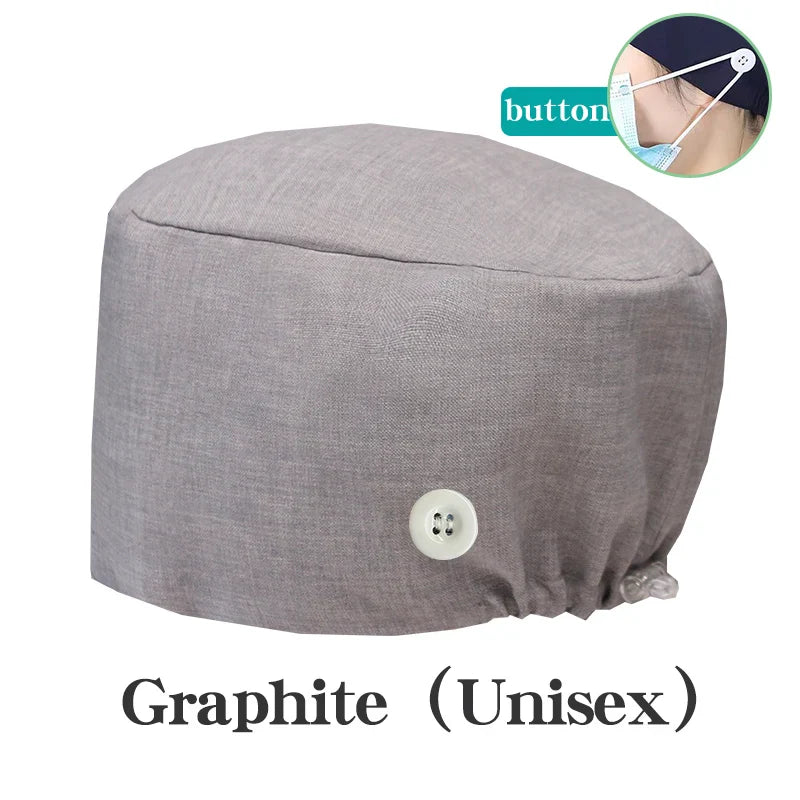 Cralom Solid Color Scrub Hat for Medical Professionals and Pet Groomers