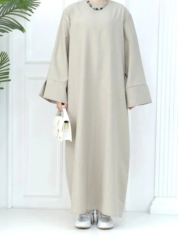 Ramadan Eid Abaya Dress for Women by Cralom - Modest Muslim Kaftan Robe