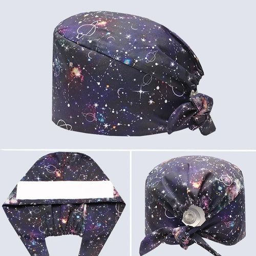 Cralom Starry Sky Healthcare Scrub Cap