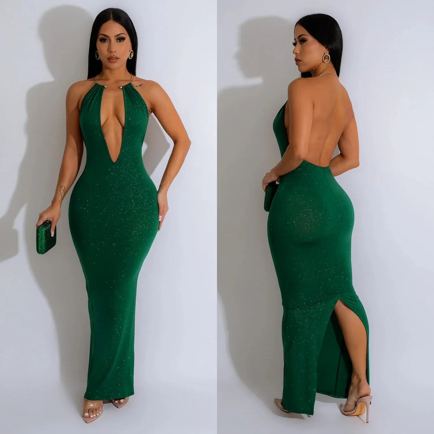 Cralom Backless Sleeveless Long Skirt Dress - Summer 2025