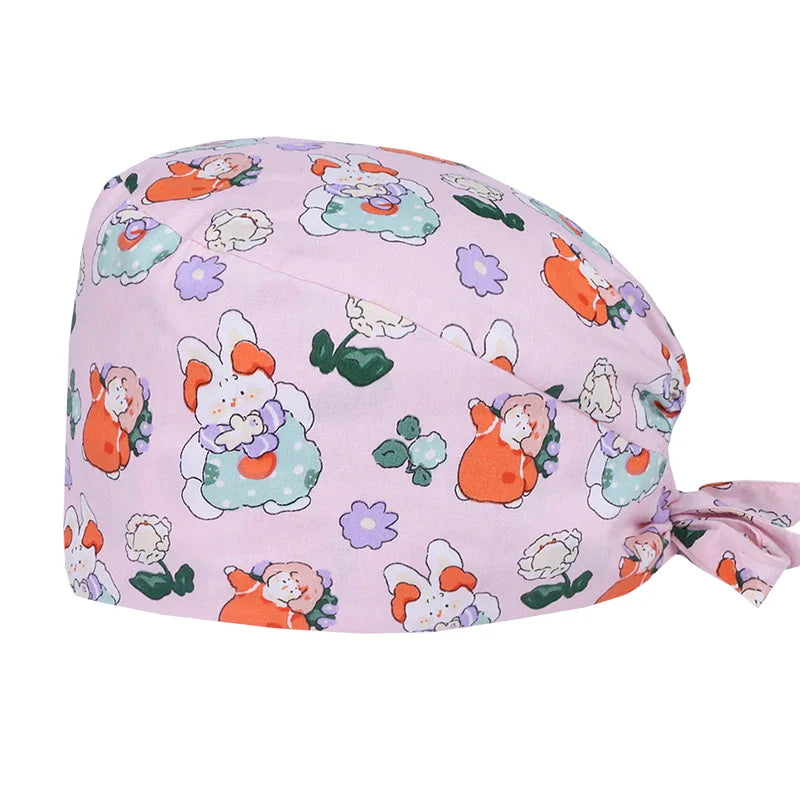 Cralom Seals Cotton Scrub Cap - Unisex Medical Surgical Hat