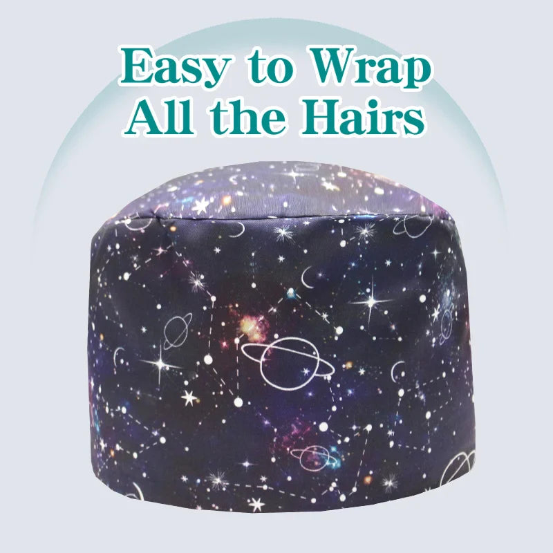 Cralom Starry Sky Healthcare Scrub Cap