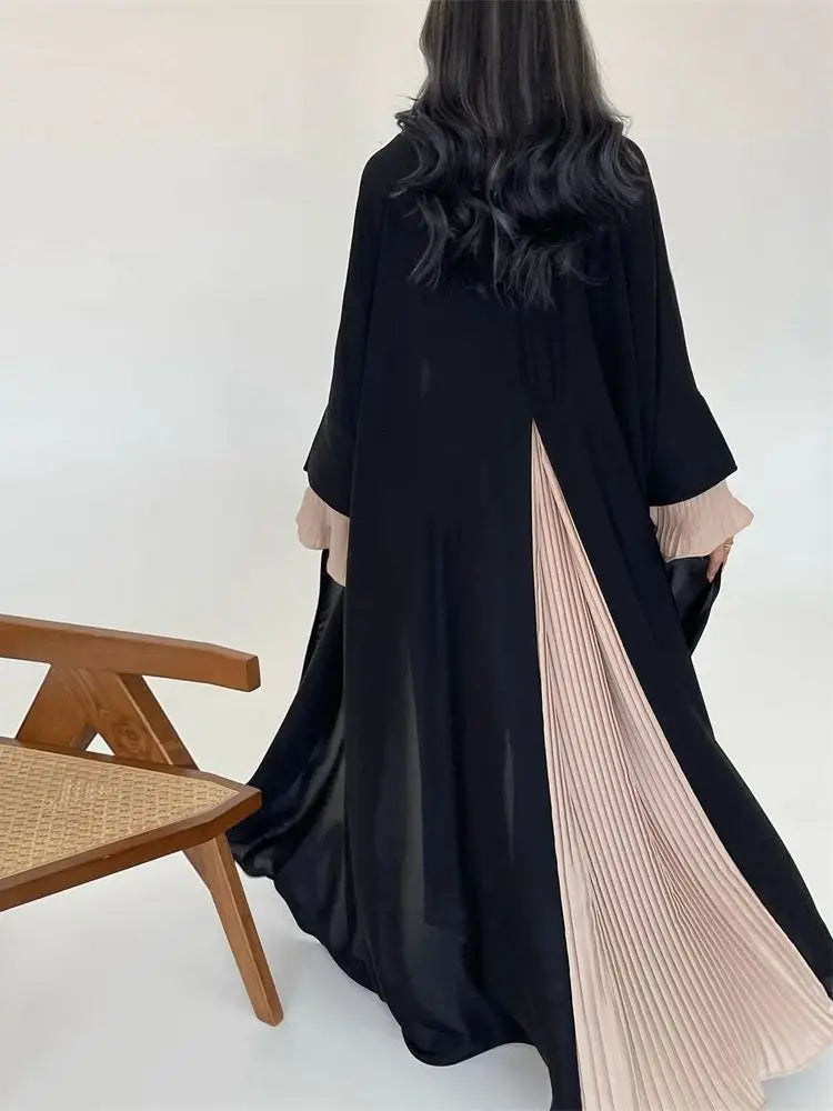 Ramadan Eid Mubarak Black Muslim Modest Kimono Abaya Dubai Luxury Women Abaya by Cralom