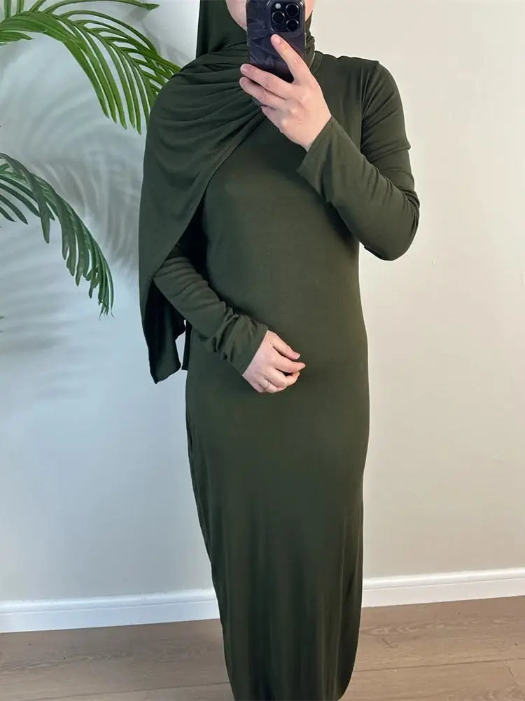 Ramadan Eid Modest Abaya by Cralom: Dubai Style Kaftan Dress for Women