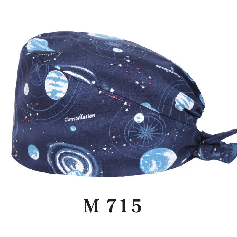 Cralom Starry Sky Healthcare Scrub Cap