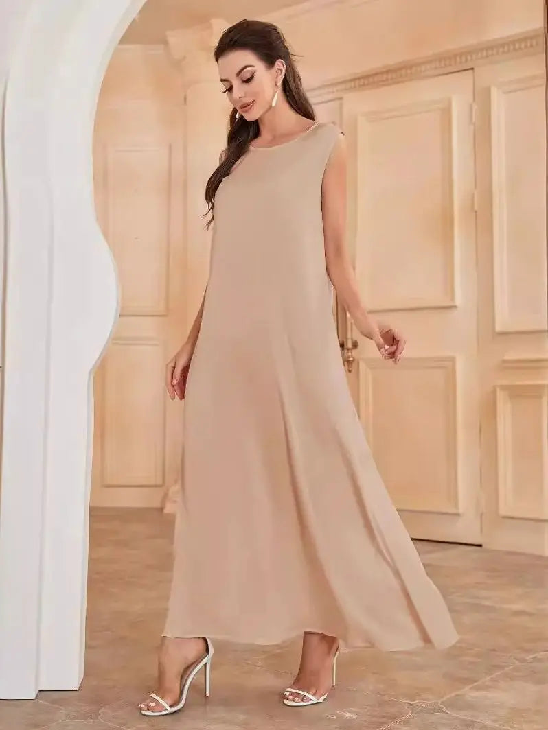 Ramadan Eid Turkish Abaya by Cralom - Modest Muslim Dress for Women