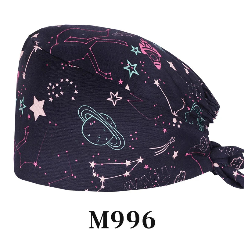 Cralom Starry Sky Healthcare Scrub Cap