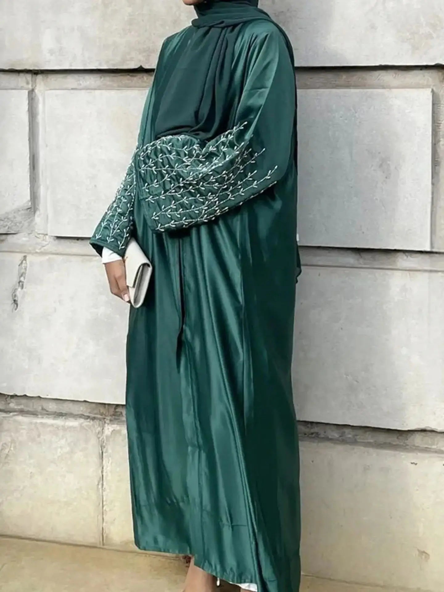 Luxury Ramadan Open Abaya by Cralom - Modest Muslim Dresses for Women