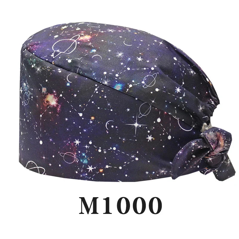 Cralom Starry Sky Healthcare Scrub Cap