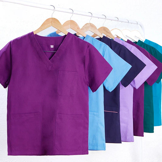 Cralom V-Neck Scrub Set for Healthcare Professionals