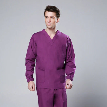 Cralom V-Neck Scrub Set for Healthcare Professionals