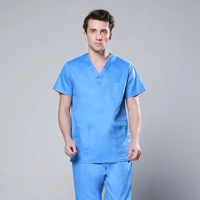 Cralom V-Neck Scrub Set for Healthcare Professionals