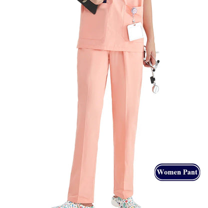 Cralom Cargo Scrub Pant with Full Elastic Waistband & Drawstring