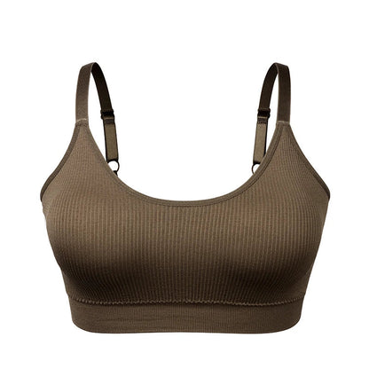 Cralom Seamless Padded Sports Yoga Fitness Bra for Women