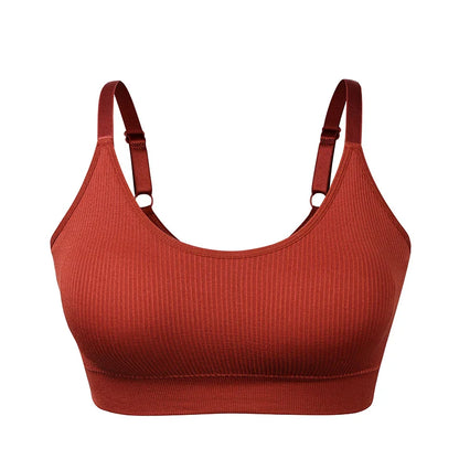 Cralom Seamless Padded Sports Yoga Fitness Bra for Women