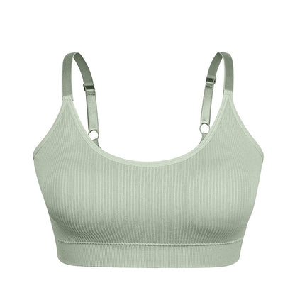 Cralom Seamless Padded Sports Yoga Fitness Bra for Women