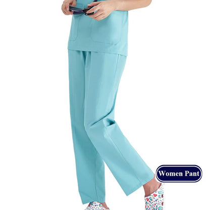 Cralom Cargo Scrub Pant with Full Elastic Waistband & Drawstring